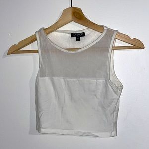 Women’s white crop top